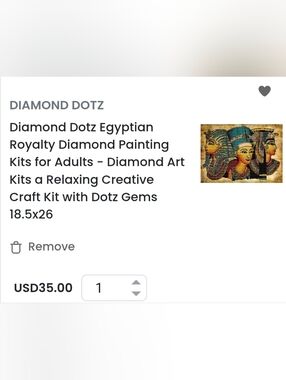 Diamond Dotz Egyptian Royalty Diamond Painting Kit - Multicolor